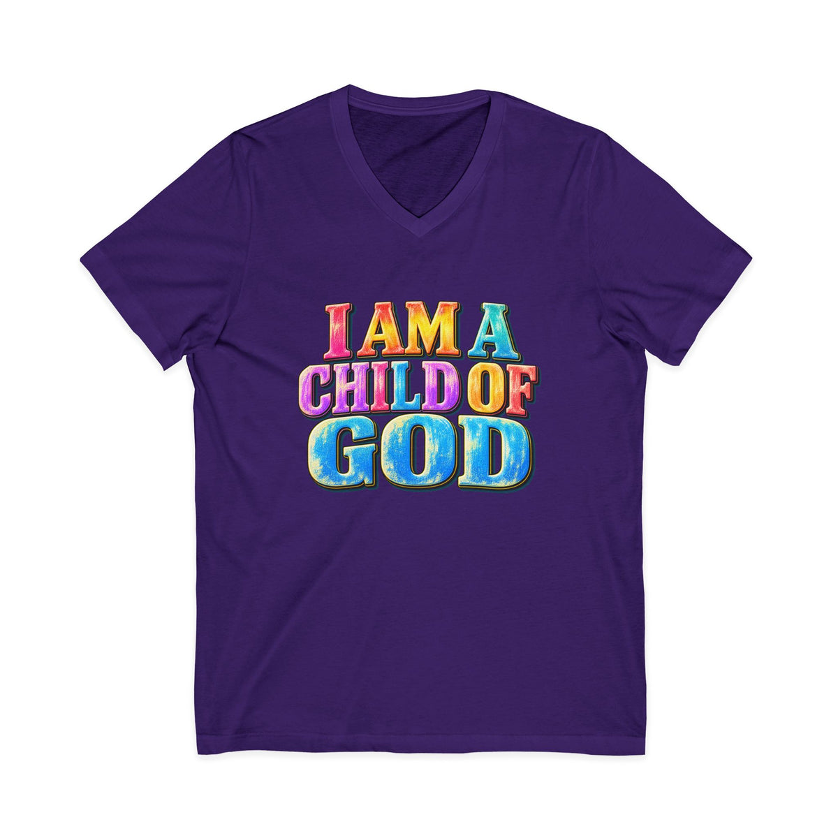 I Am a Child of God V-Neck T-Shirt