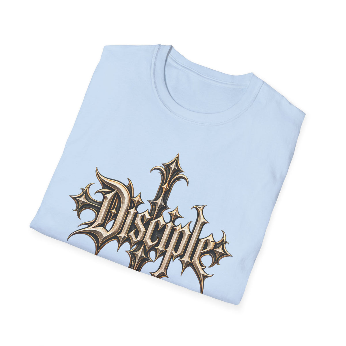 Disciple Cross T‑Shirt — Gothic Metal Religious Graphic Tee
