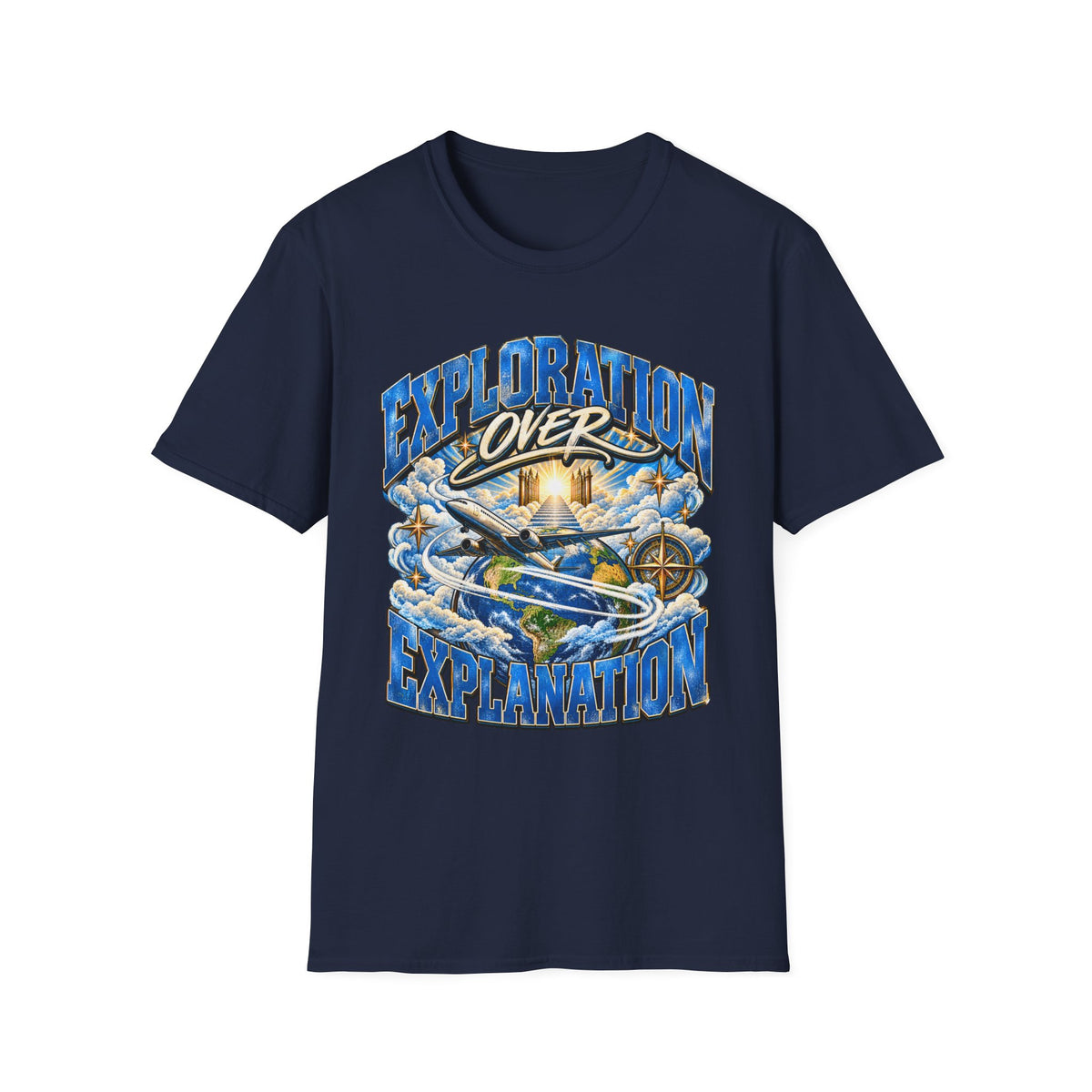 Exploration Over Explanation Compass Adventure T-Shirt