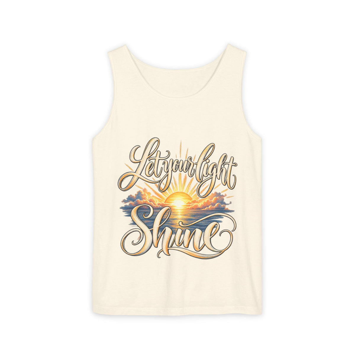 Let Your Light Shine Inspirational Sunset Tank Top