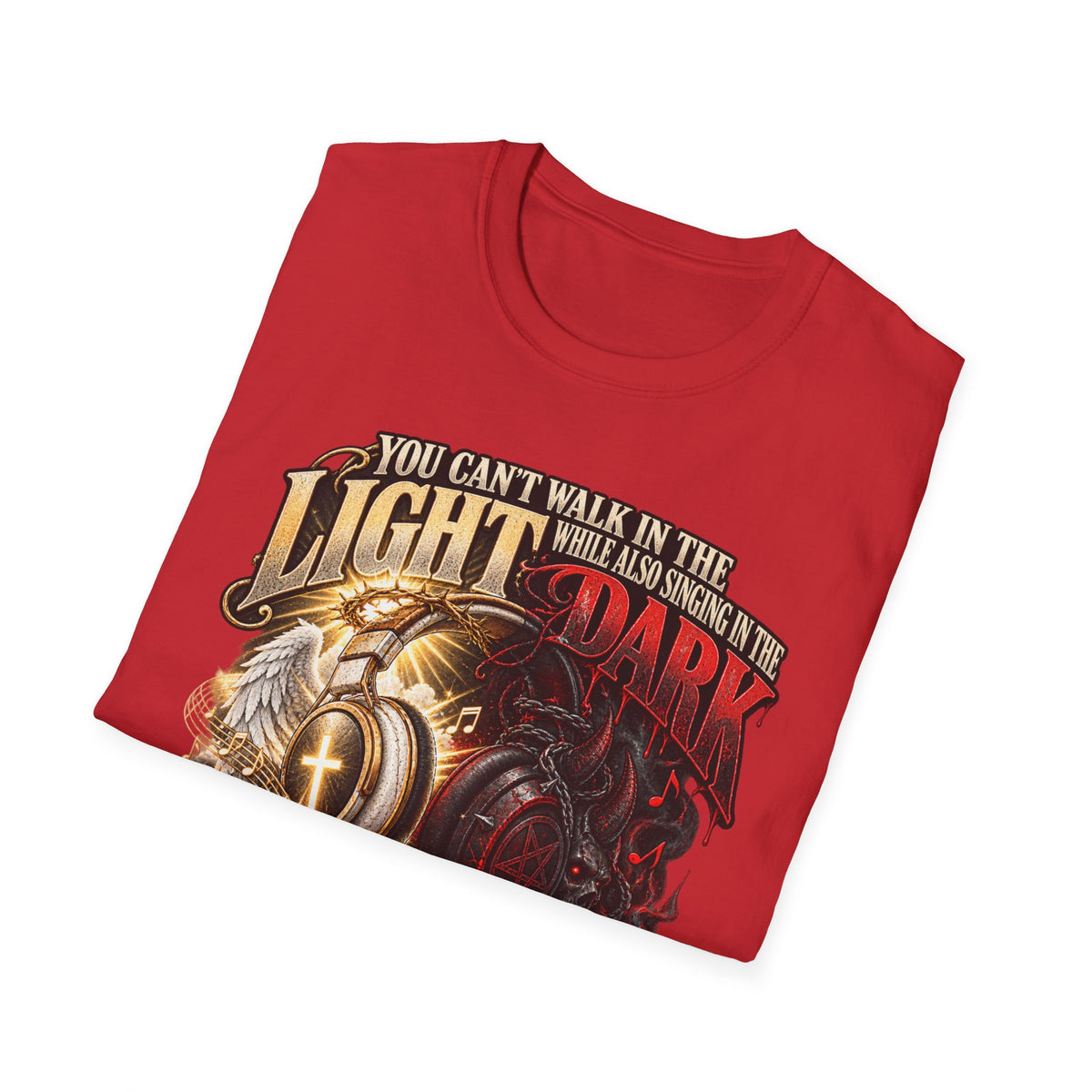 Choose Your Music Carefully Light vs Dark Graphic T-Shirt
