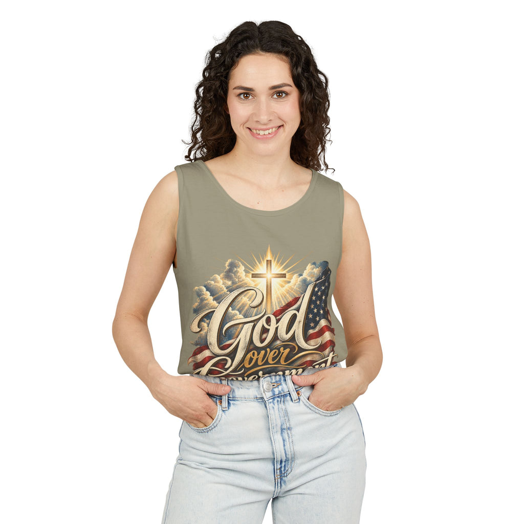 God Over Government Patriotic Faith Tank Top