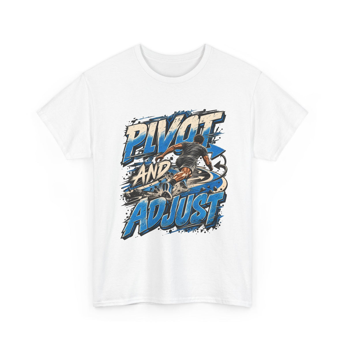 Pivot and Adjust Motorcycle Tee - Rider Stunt Graphic T-Shirt