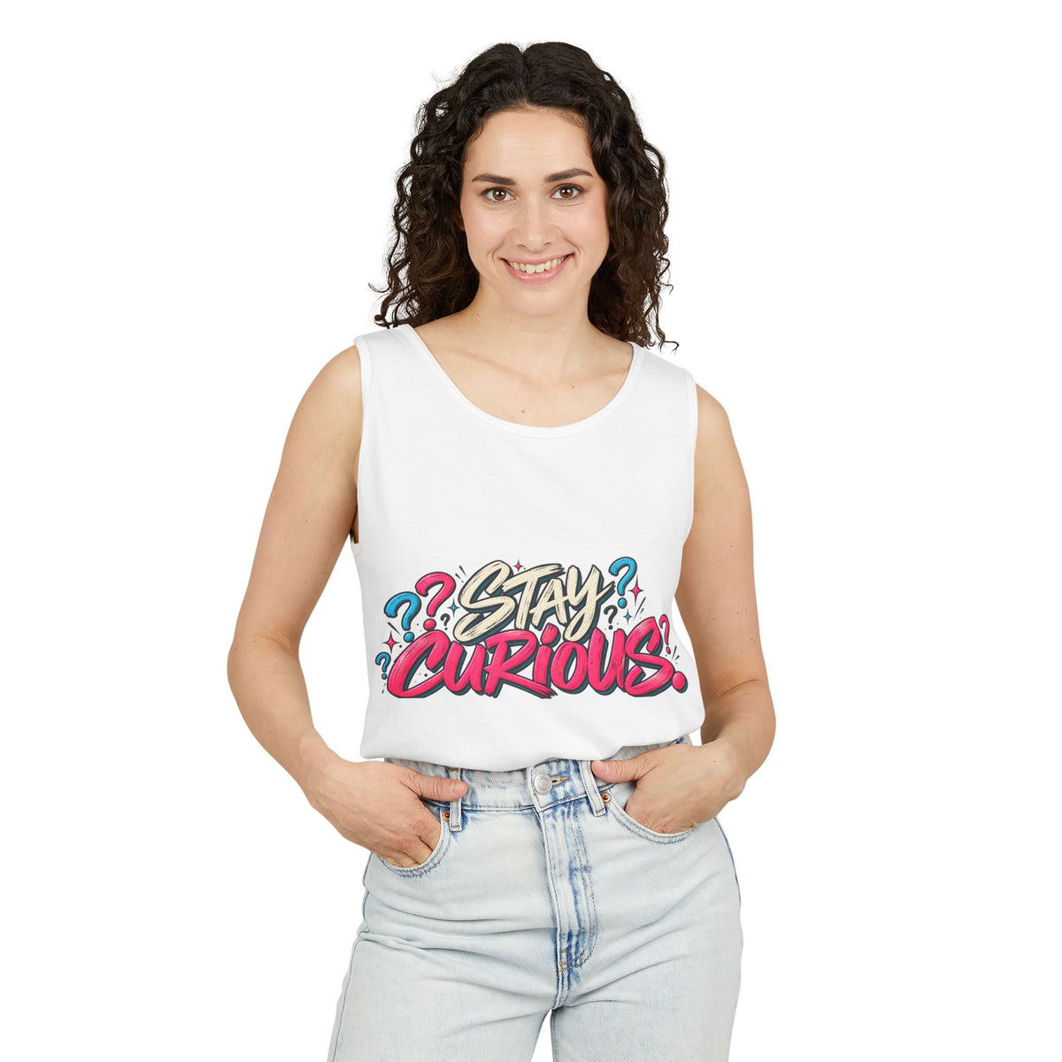 Stay Curious Graphic Tank Top