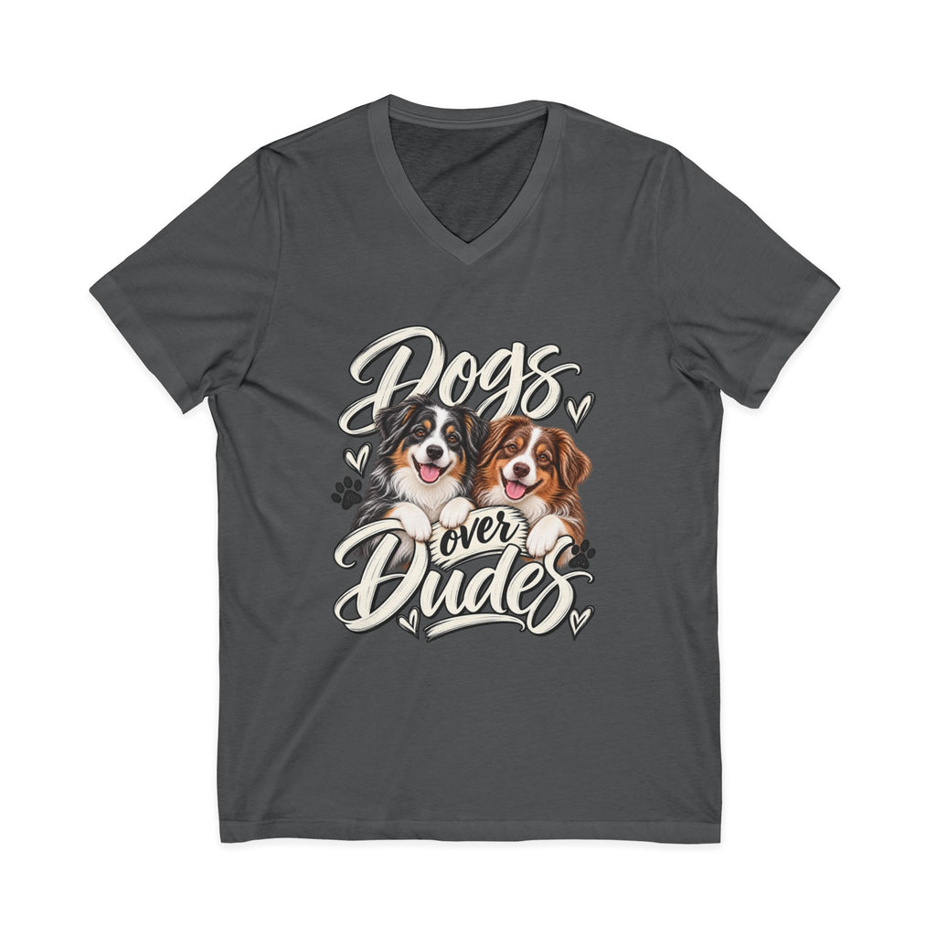 Dogs Over Dudes V-Neck Tee