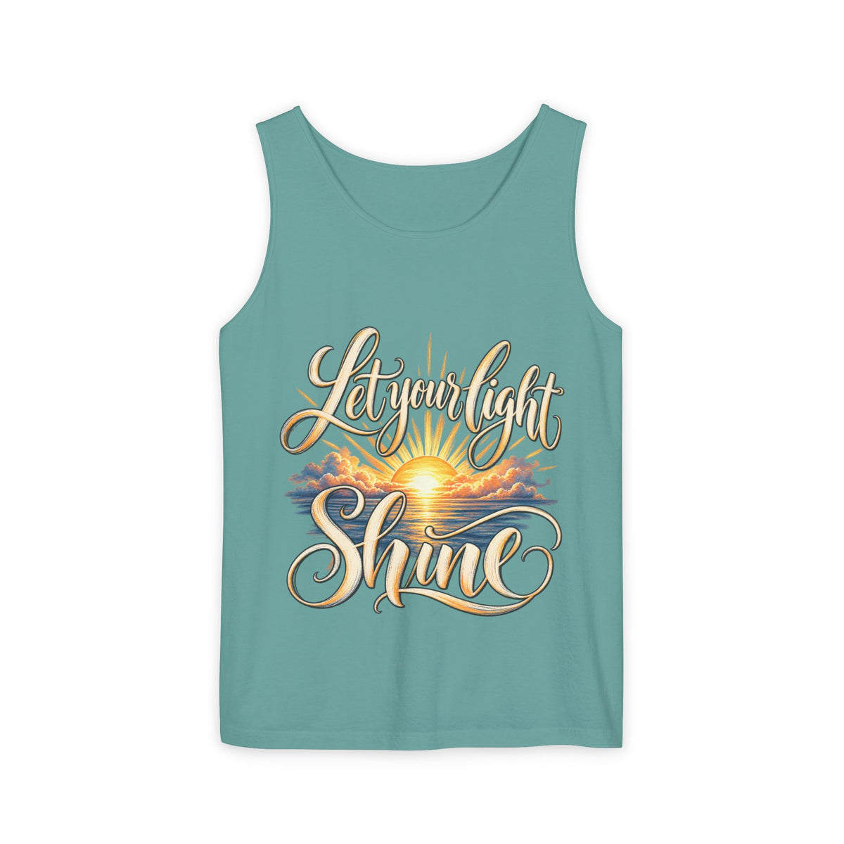 Let Your Light Shine Inspirational Sunset Tank Top