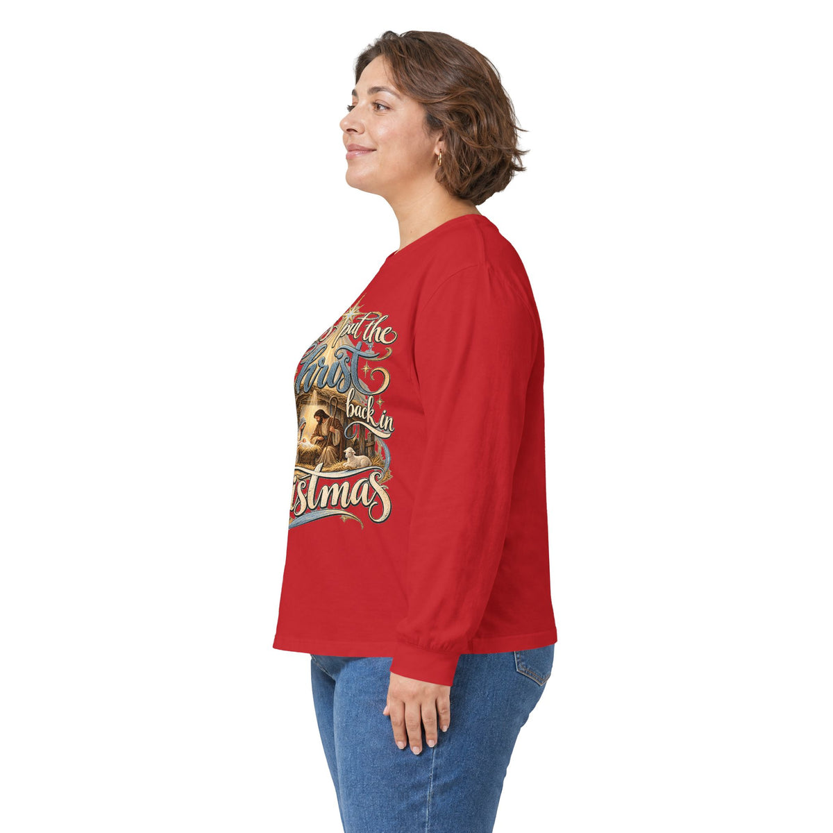 Let's put the Christ back in Christmas Long Sleeve Tee