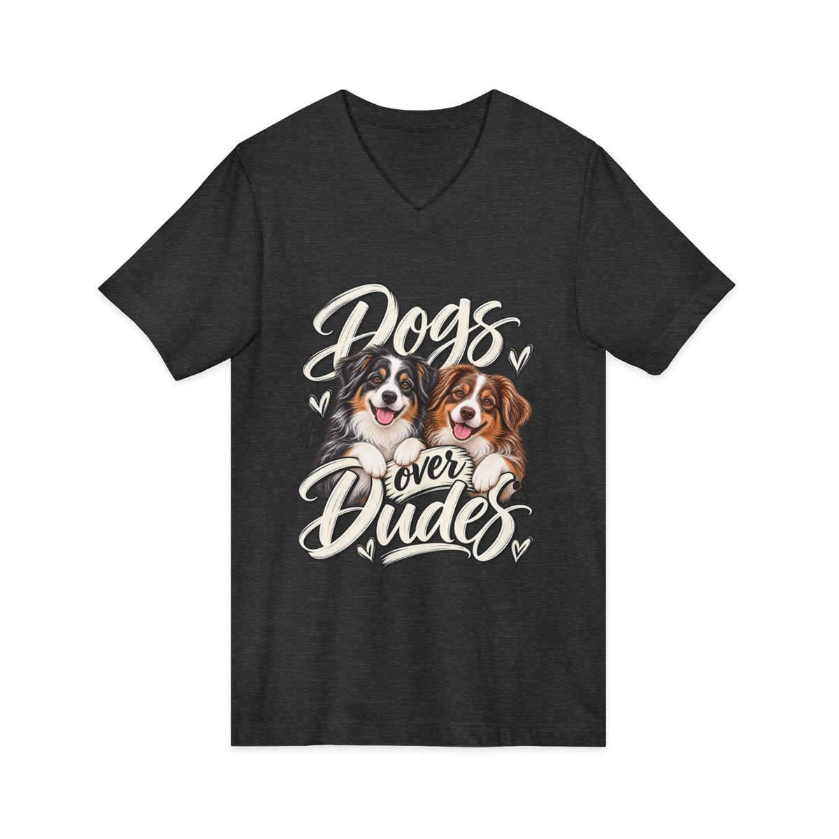 Dogs Over Dudes V-Neck Tee