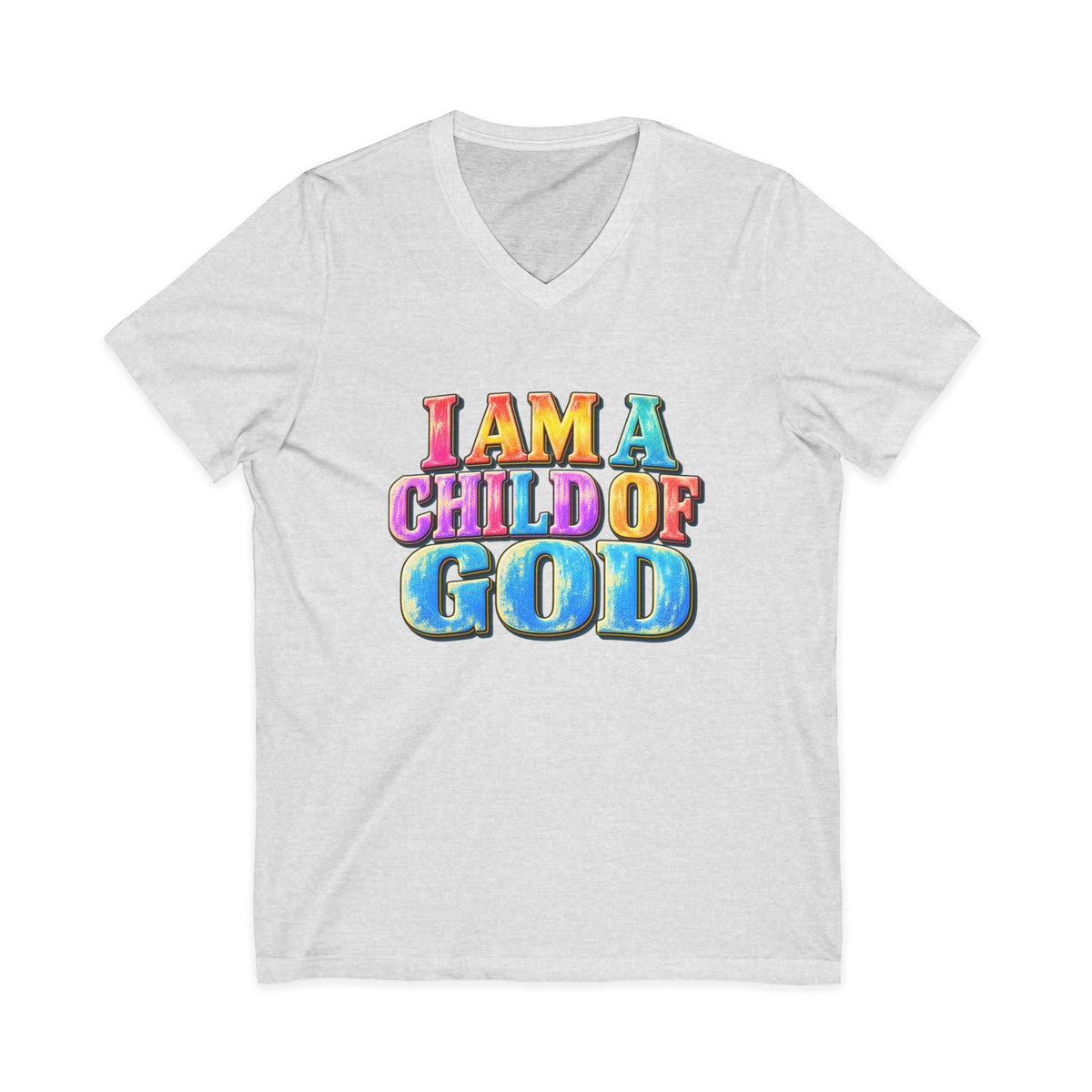 I Am a Child of God V-Neck T-Shirt
