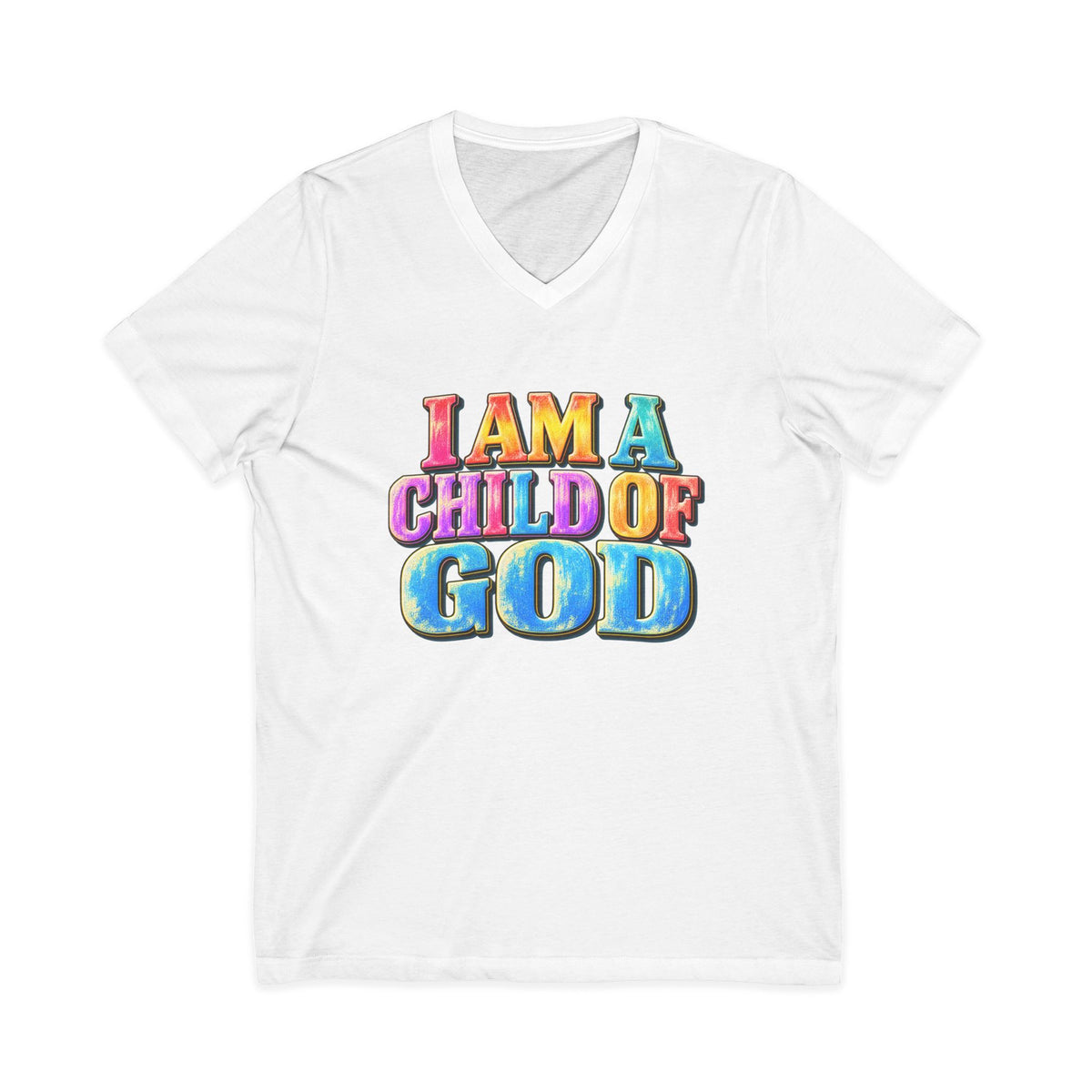 I Am a Child of God V-Neck T-Shirt