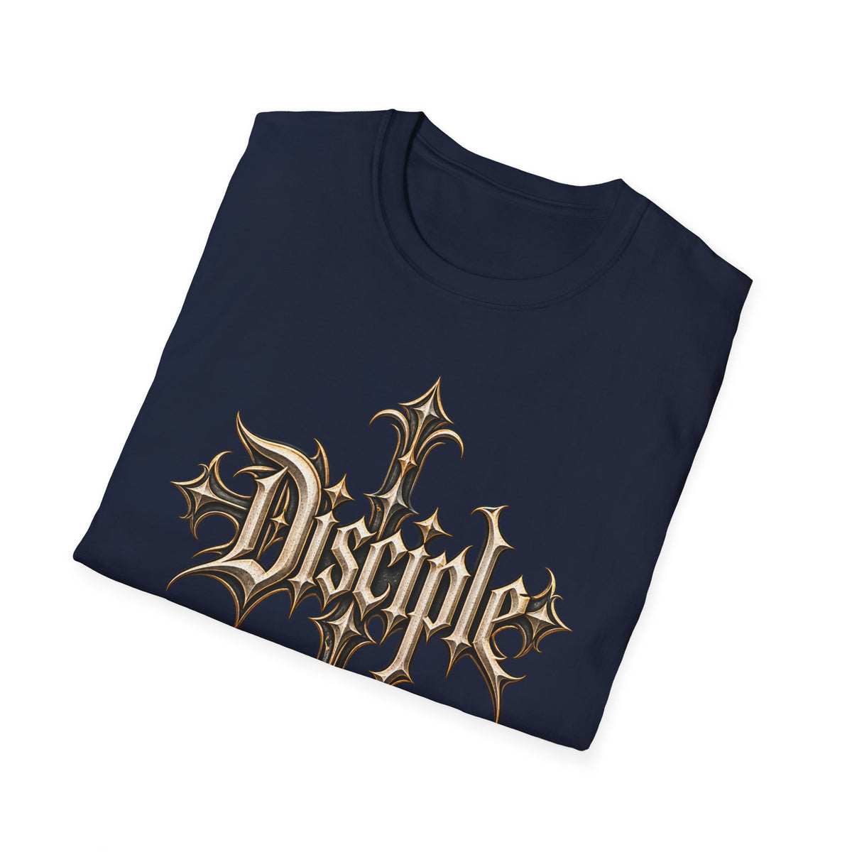 Disciple Cross T‑Shirt — Gothic Metal Religious Graphic Tee