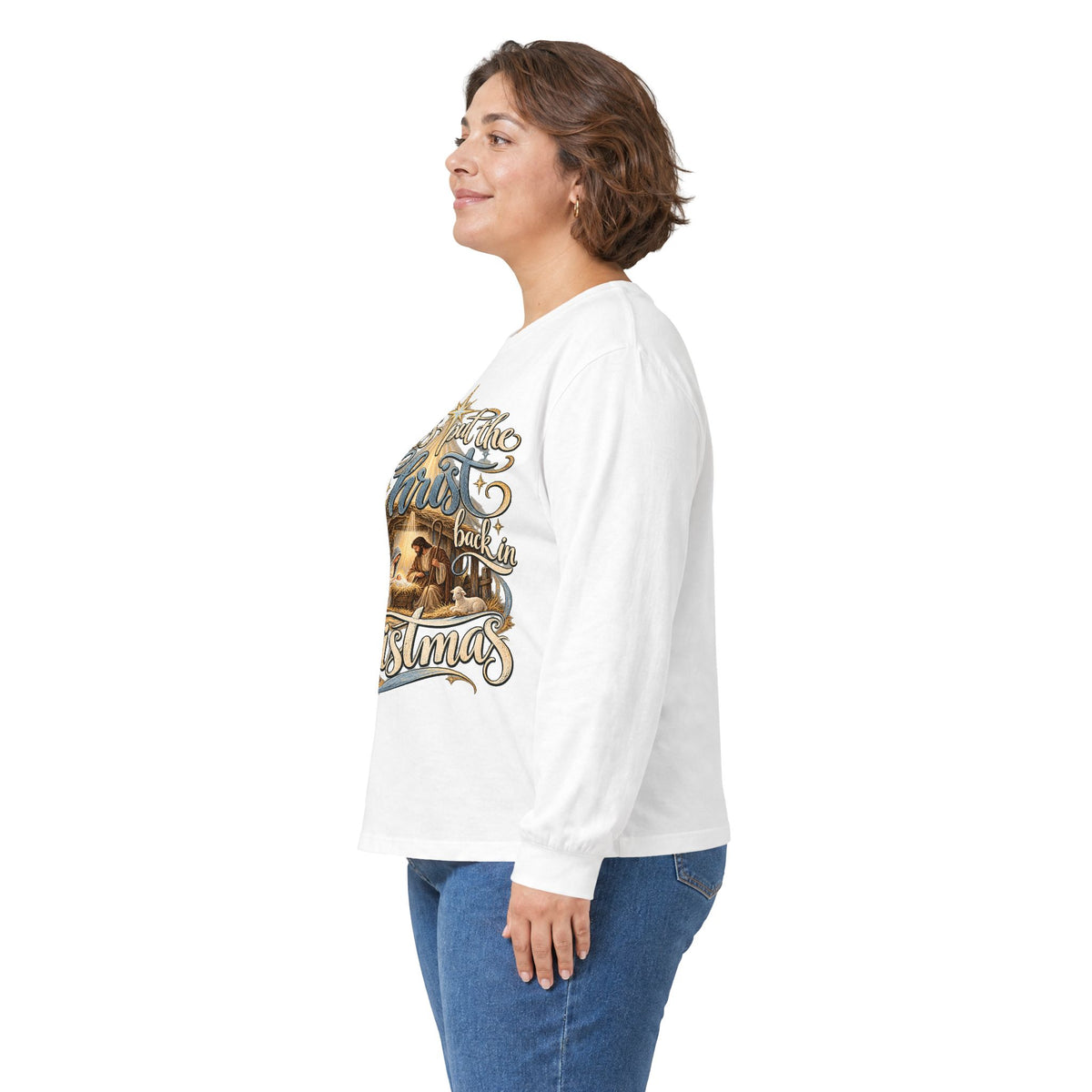 Let's put the Christ back in Christmas Long Sleeve Tee