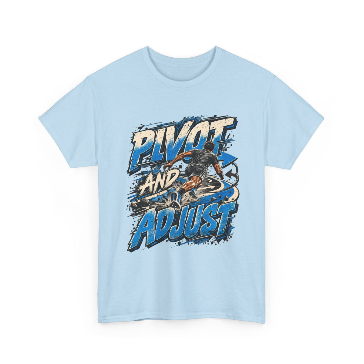 Pivot and Adjust Motorcycle Tee - Rider Stunt Graphic T-Shirt