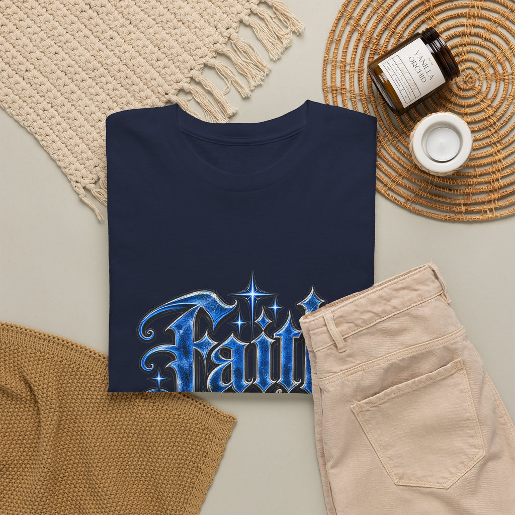 Faith Over Fear T-Shirt — Gothic Script Inspirational Tee