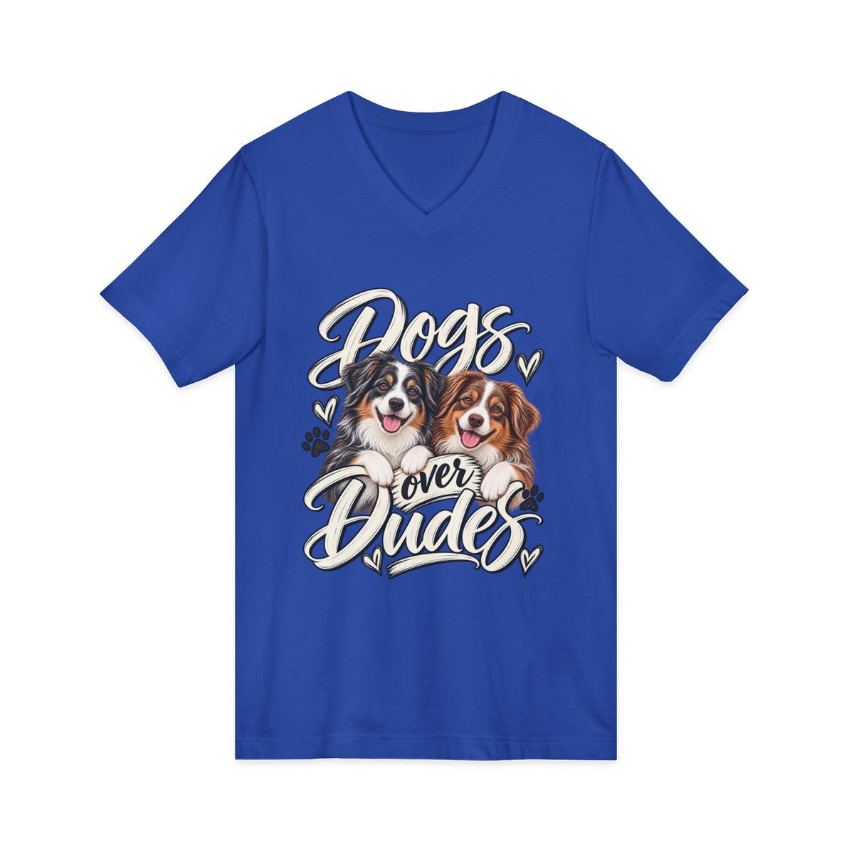 Dogs Over Dudes V-Neck Tee