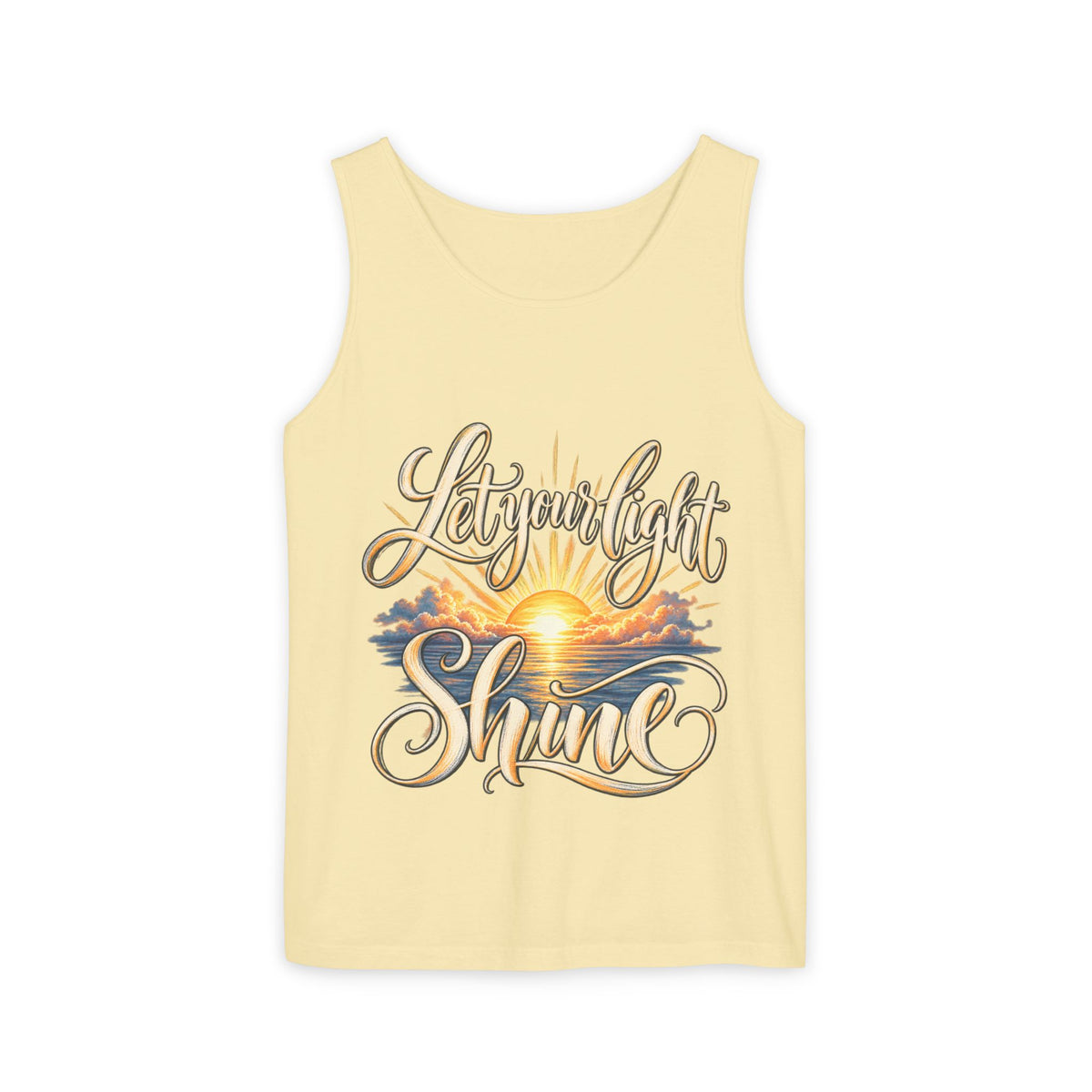 Let Your Light Shine Inspirational Sunset Tank Top