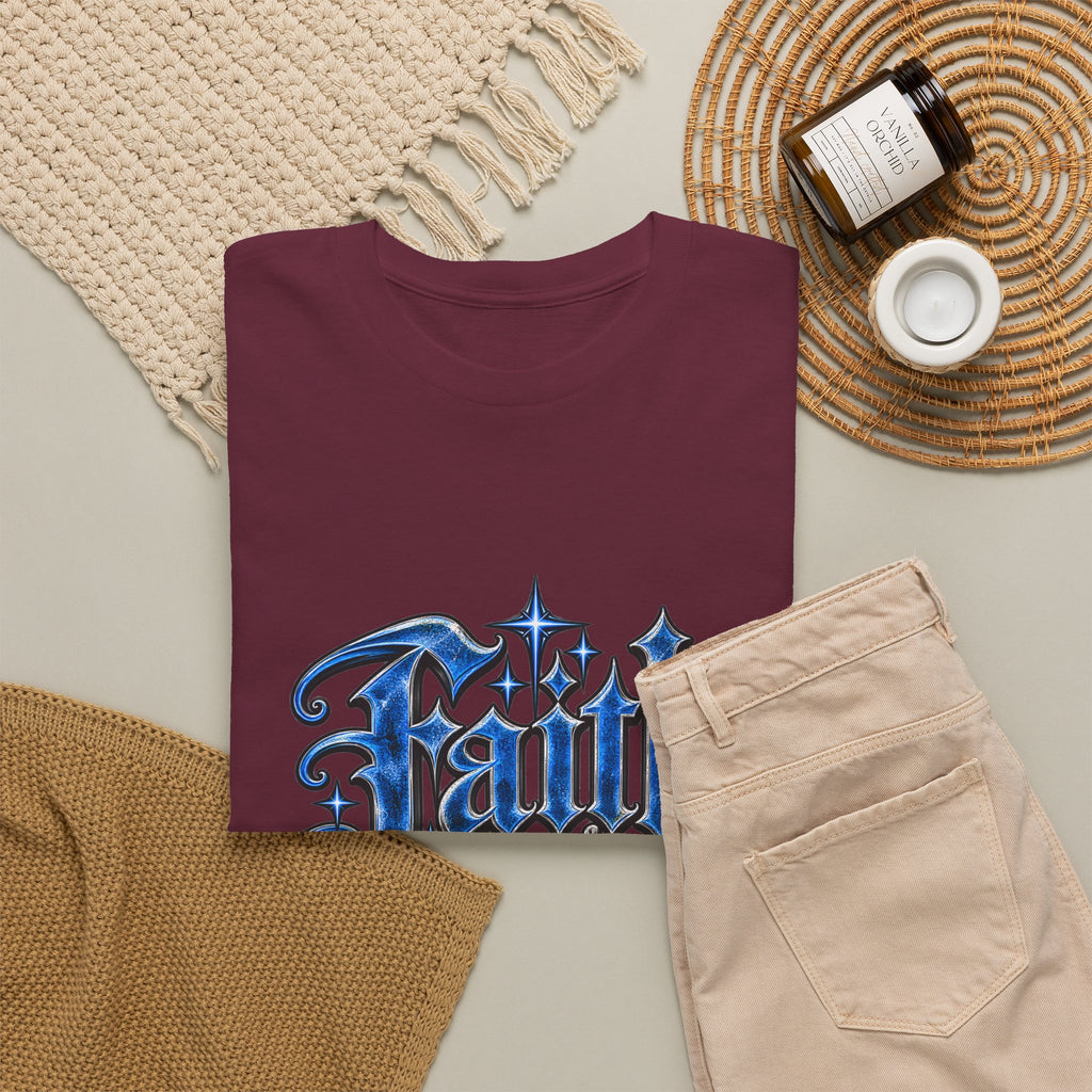Faith Over Fear T-Shirt — Gothic Script Inspirational Tee