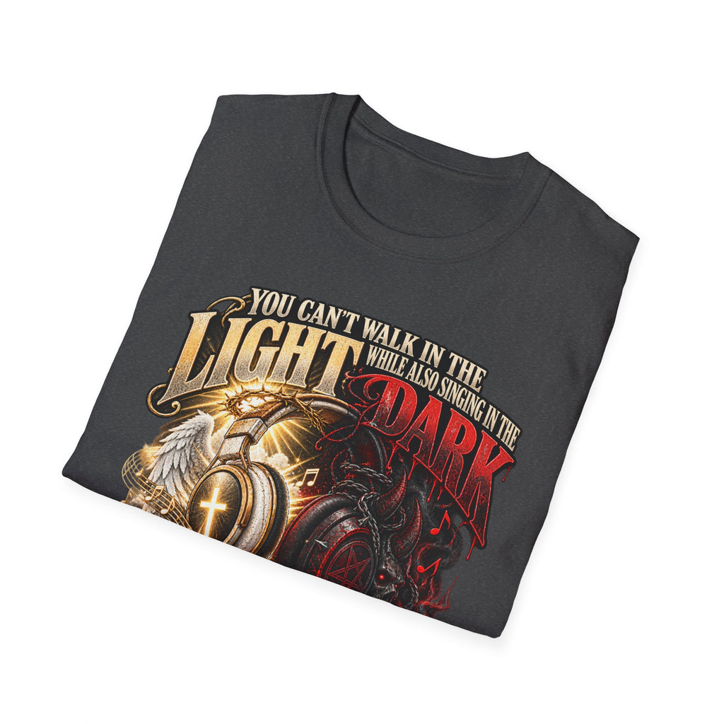Choose Your Music Carefully Light vs Dark Graphic T-Shirt