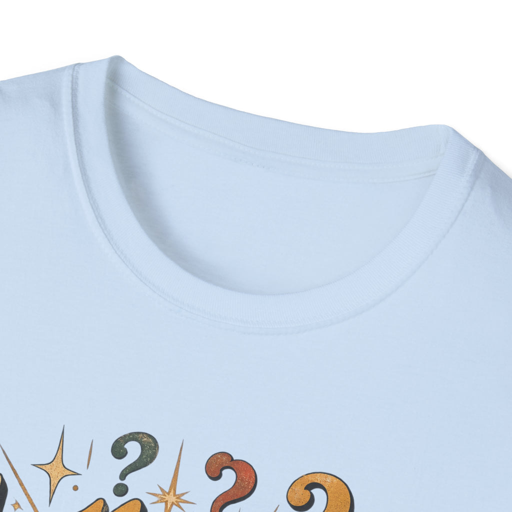 Do Things Feel Less Random Lately? T-Shirt — Retro Question-Mark Graphic Tee
