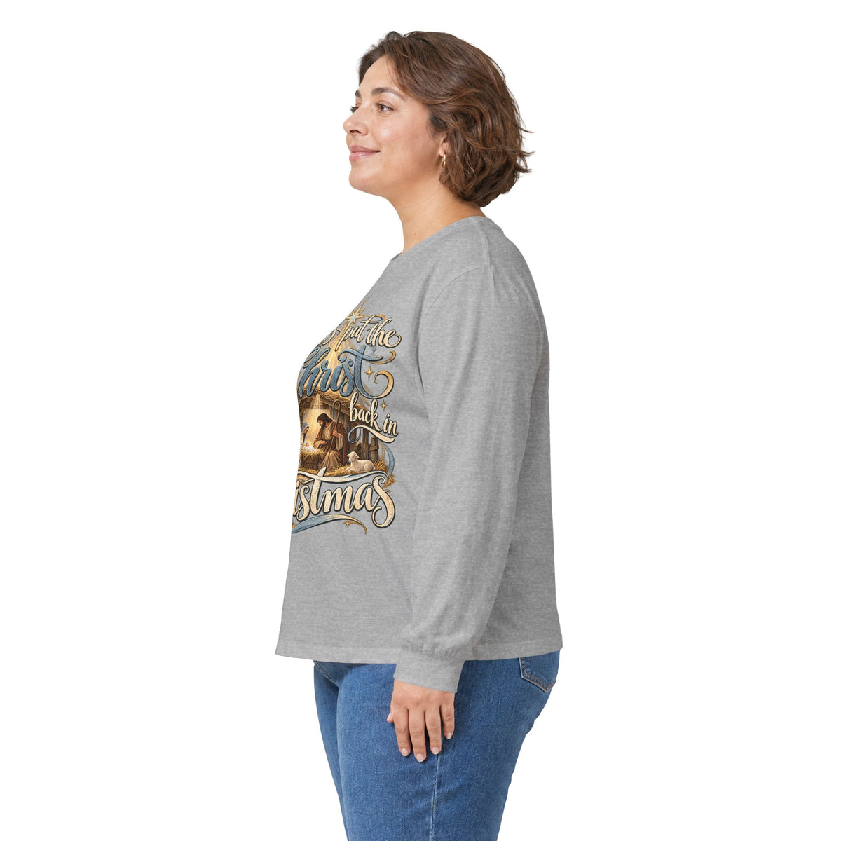 Let's put the Christ back in Christmas Long Sleeve Tee
