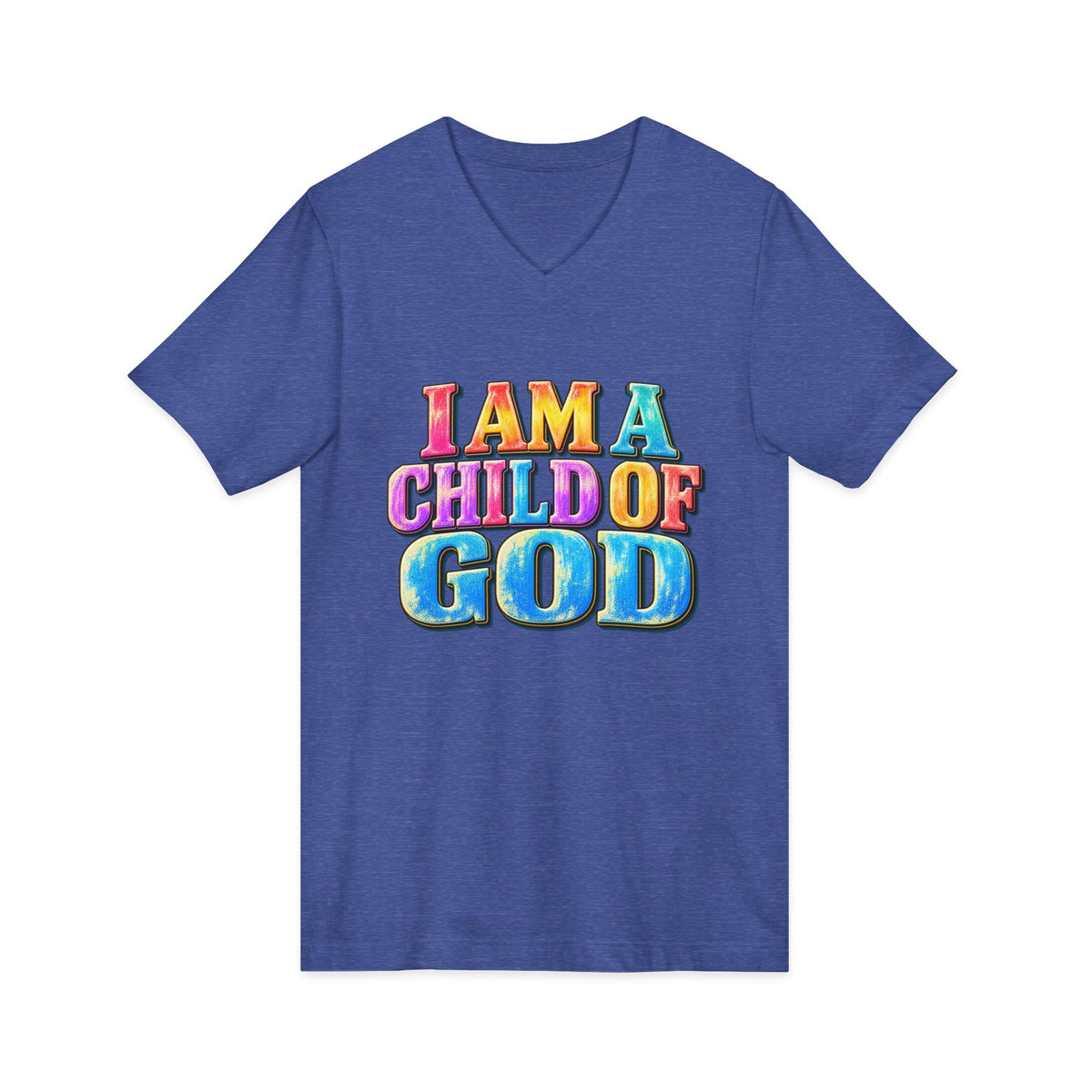 I Am a Child of God V-Neck T-Shirt