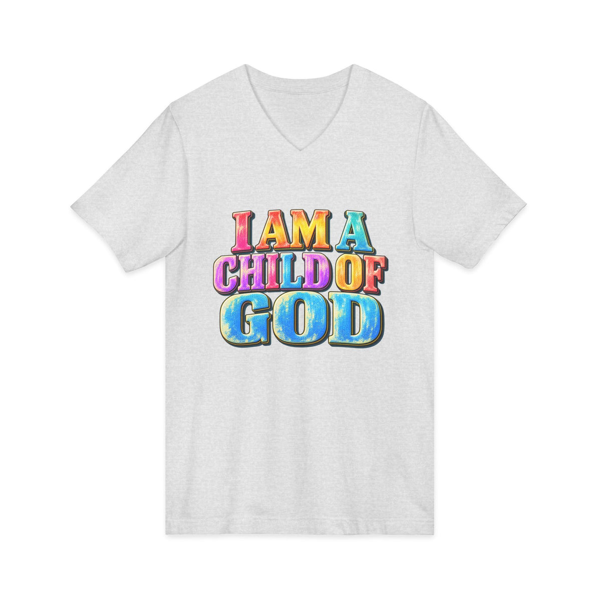 I Am a Child of God V-Neck T-Shirt