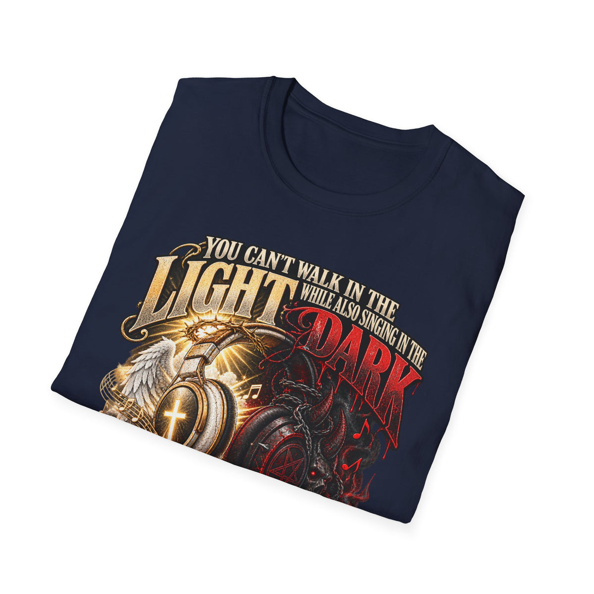 Choose Your Music Carefully Light vs Dark Graphic T-Shirt