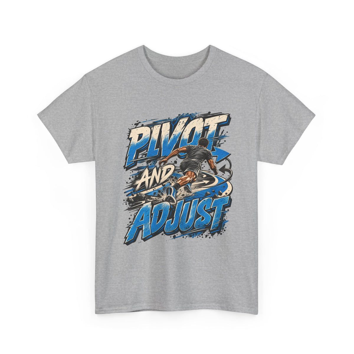 Pivot and Adjust Motorcycle Tee - Rider Stunt Graphic T-Shirt