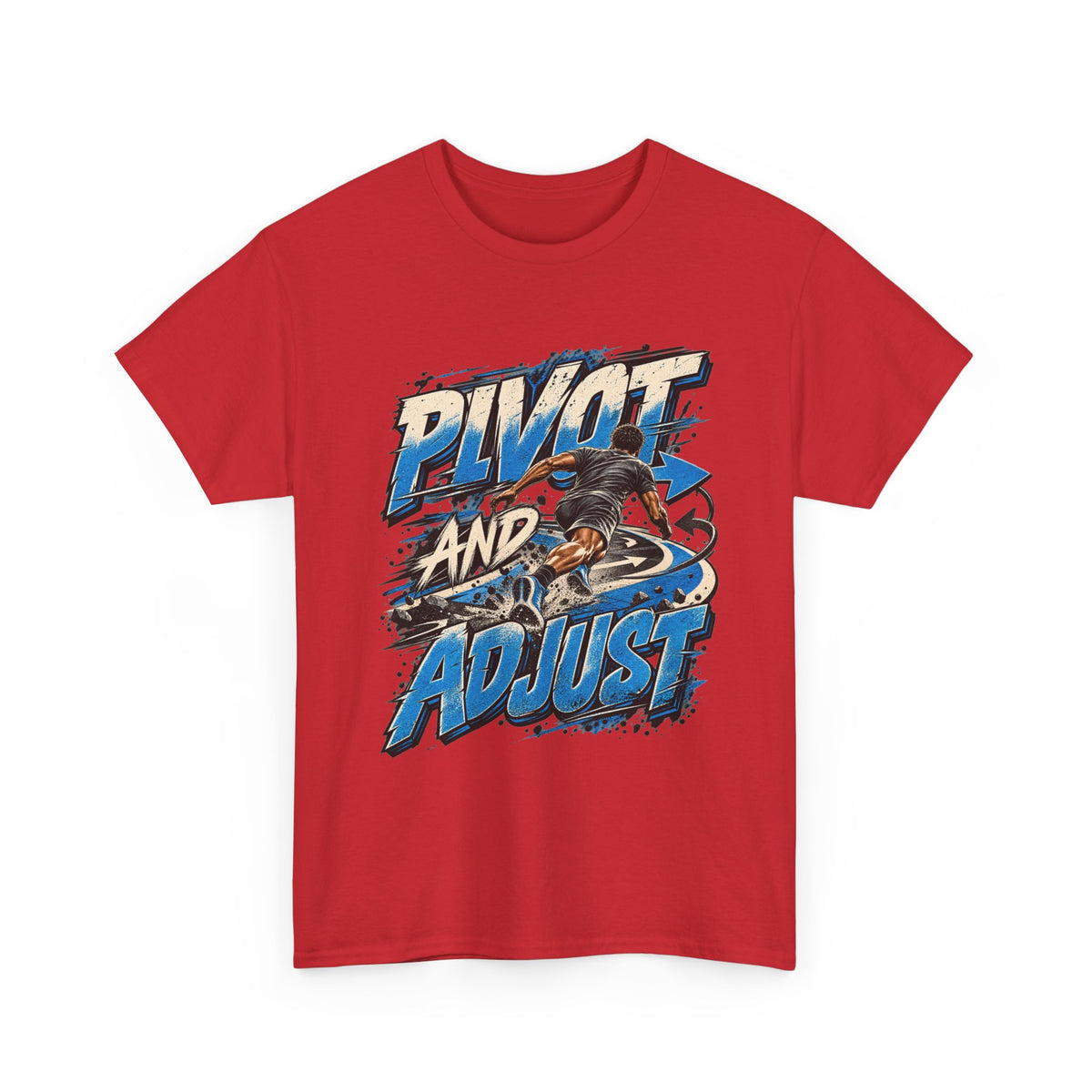 Pivot and Adjust Motorcycle Tee - Rider Stunt Graphic T-Shirt