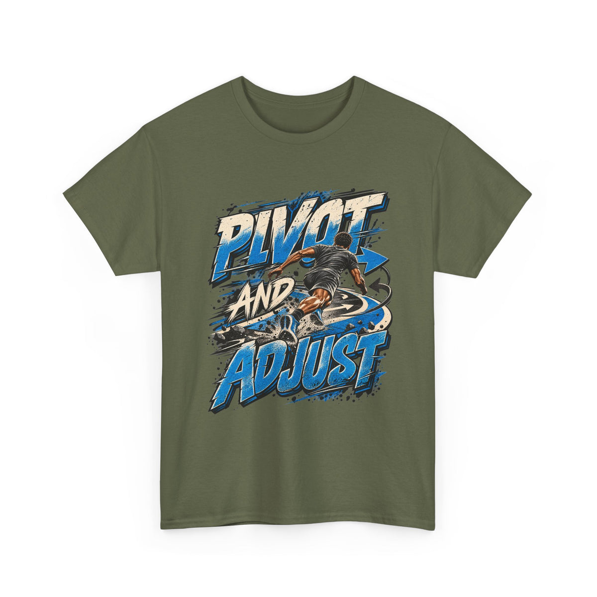 Pivot and Adjust Motorcycle Tee - Rider Stunt Graphic T-Shirt