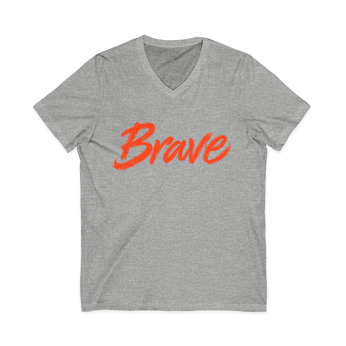 Brave Inspirational V-Neck T-Shirt