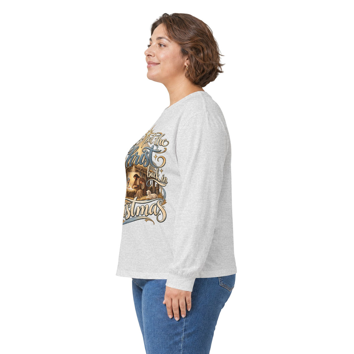 Let's put the Christ back in Christmas Long Sleeve Tee