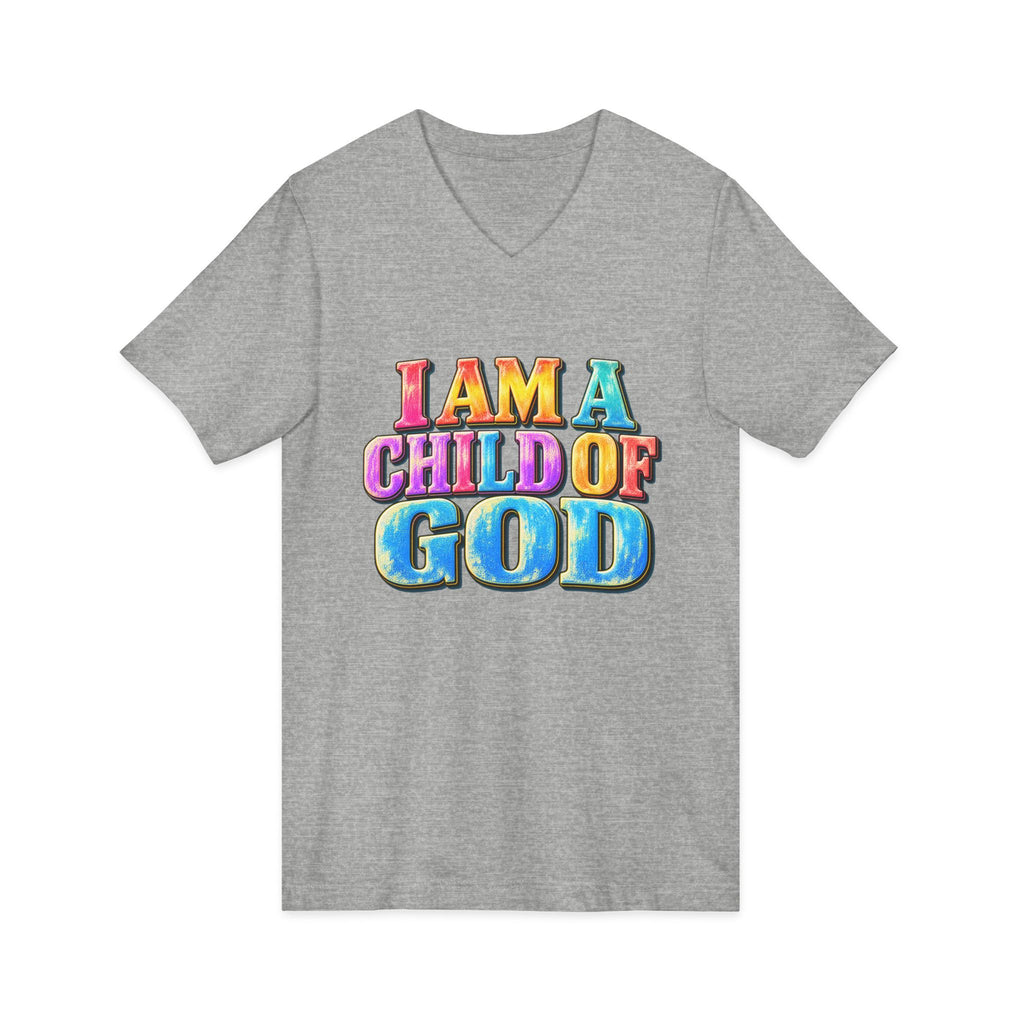 I Am a Child of God V-Neck T-Shirt