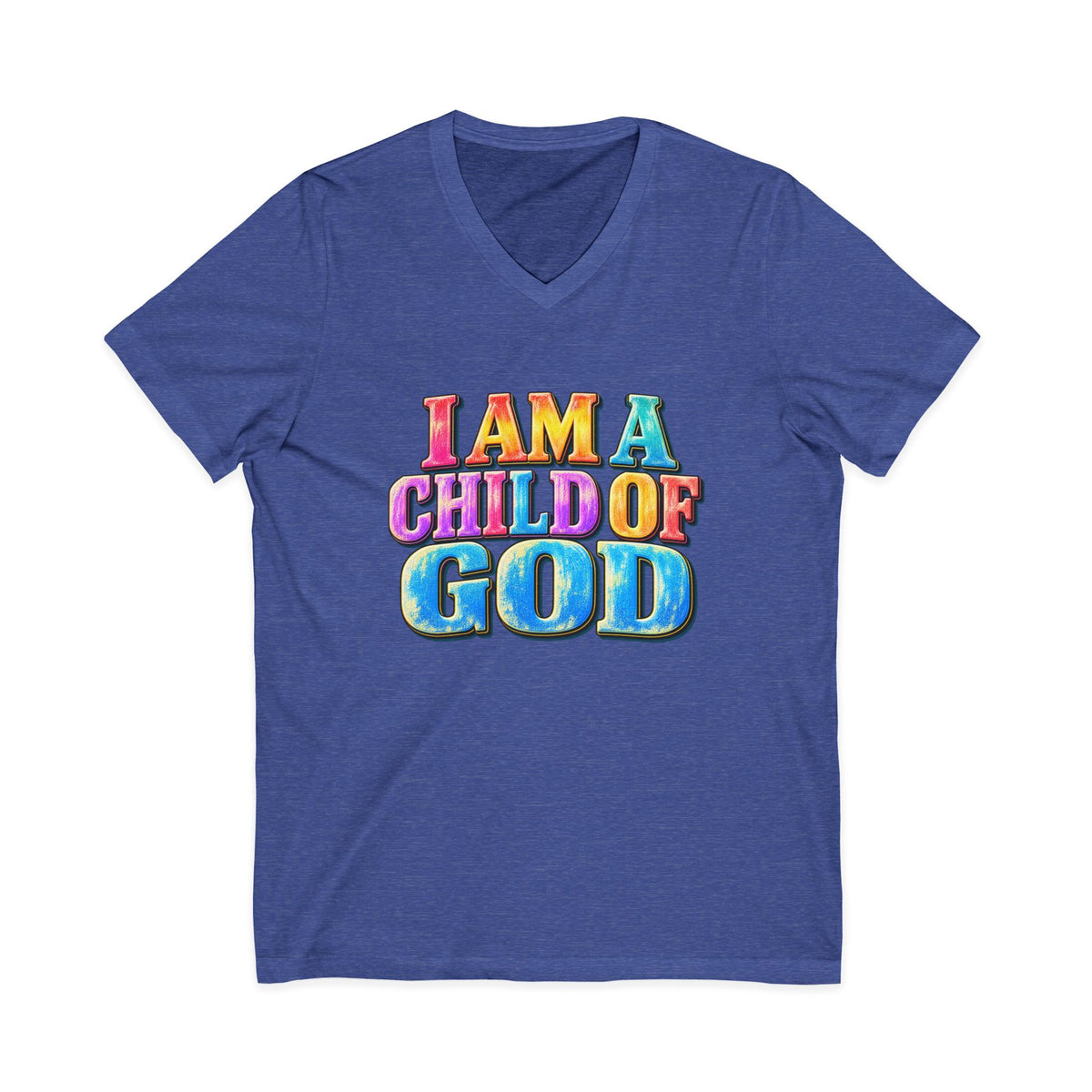 I Am a Child of God V-Neck T-Shirt