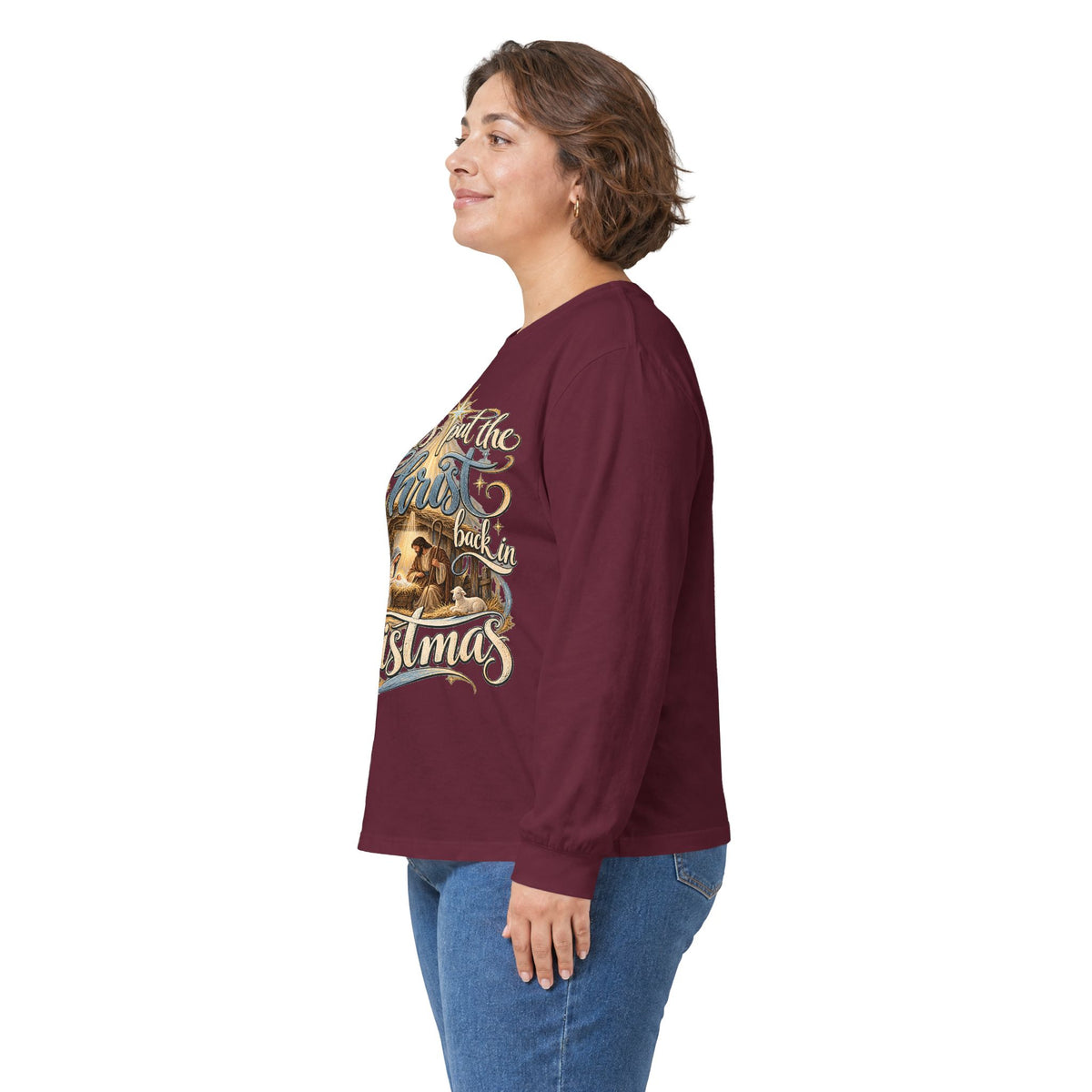Let's put the Christ back in Christmas Long Sleeve Tee