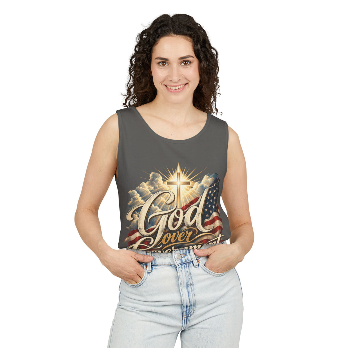 God Over Government Patriotic Faith Tank Top