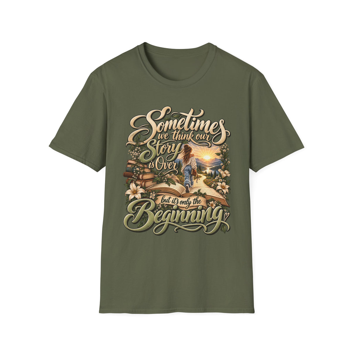 Sometimes You Have to Get Lost to Find a New Beginning Inspirational T-Shirt