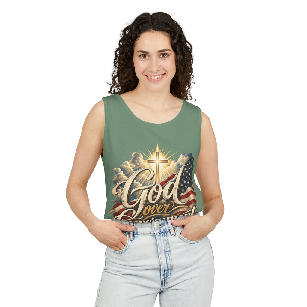 God Over Government Patriotic Faith Tank Top