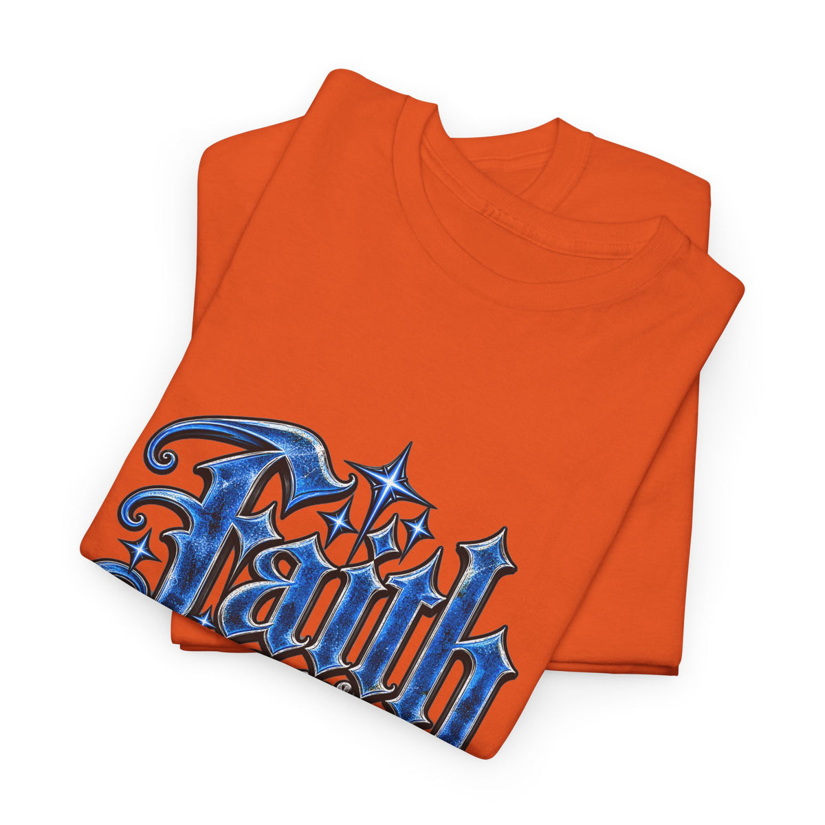 Faith Over Fear T-Shirt — Gothic Script Inspirational Tee