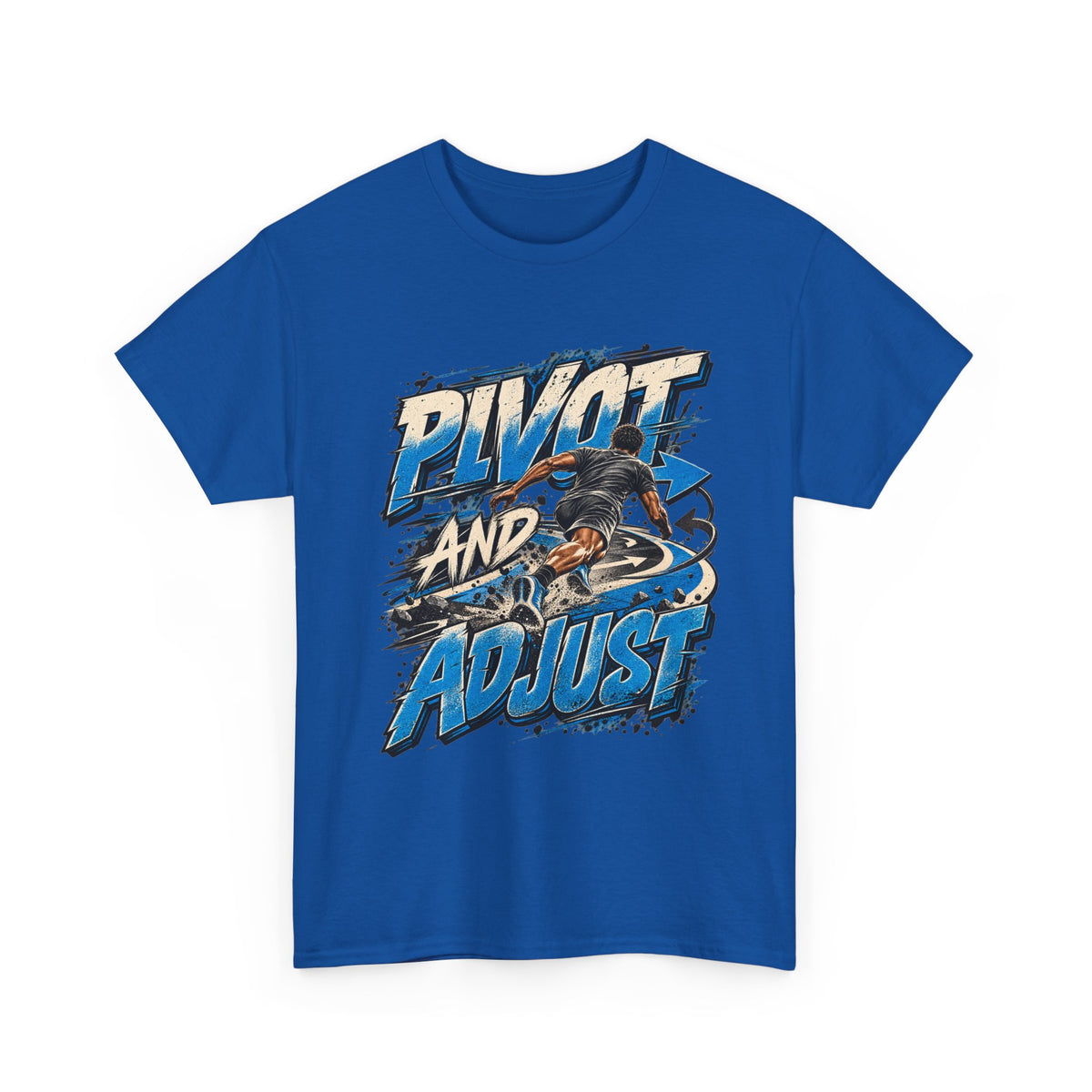 Pivot and Adjust Motorcycle Tee - Rider Stunt Graphic T-Shirt