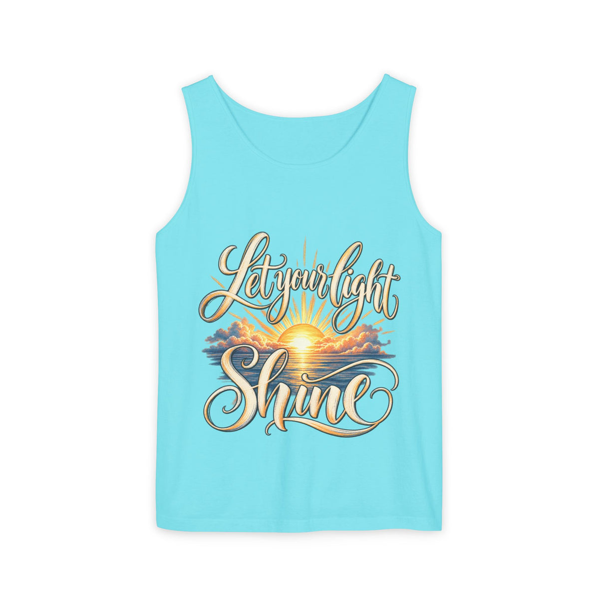 Let Your Light Shine Inspirational Sunset Tank Top